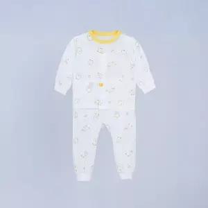 [달퐁]큐비앤맘 오리의오후 자카드 긴팔 내의 봄내의 얇은내복