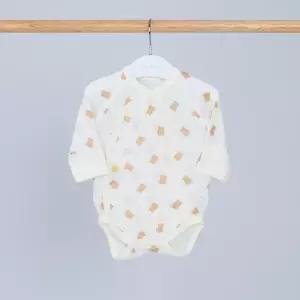 [달퐁]큐비앤맘 동글베어 메쉬 배냇 바디슈트 신생아 아기바디슈트