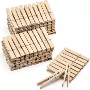 100개의 옷핀 나무 옷을 걸 수 있는 4인치 헤비 듀티 야외 클립 공예품