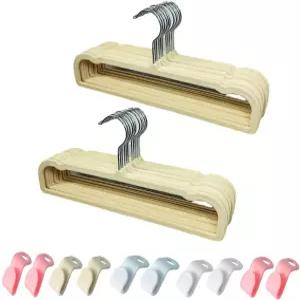 벨벳 행거 논 슬립 얇은 공간 절약 옷걸이 옷장용 20팩 바지 탱크탑용 360도 회전 가능한 은색 후크가 있는