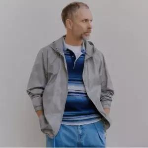 [노티그] 나일론 프린트 후드 바람막이 자켓 그레이_OMS1JPUF102G1