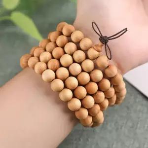 행복한 불교 용품 108배 백팔배 나무 염주 팔찌mm 2종 단주 합장주 반지 참선 방석 목걸이