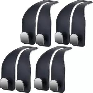 헤드레스트용 자동차 후크 가죽 카시트 백 수납 정리함 인테리어 액세서리 지갑 우산용 넓고 깊은 시트