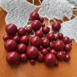 행복한 진사 염주 팔찌 경면주사 4mm 6mm 1알