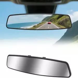 리어 뷰 미러 14인치 크롬 안티글레어 범용 볼록 자동차 인테리어 클립 엑스트라 빅 와이드 앵글