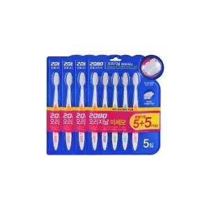 애경 2080 오리지날칫솔 10입 미세모 x4개 974771