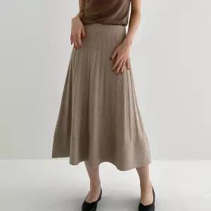 여자 골지니트치마 가을컬러 와플 롱스커트