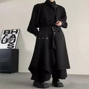 와이드 치마바지 남자 팬츠 스커트 남자치마바지 반바지 캐주얼 스트릿 오버핏 루즈핏