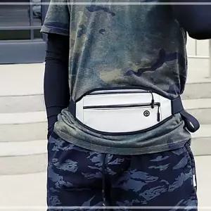 런닝 조깅 허리쌕 슬림 힙색 웨이스트백 데일리 진그레이 XWEE847D