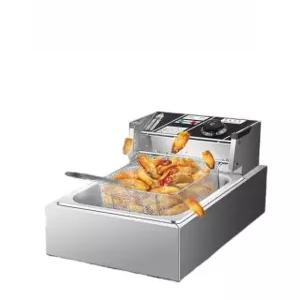 업소용 전기튀김기 클래식 바스켓 돈가스 5.5L 단일통 전기튀김기-일반형