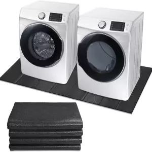 세탁기 건조기 방진 매트 62.9 29.5인치 접이식 고무 방수 소음 감소 패드 미끄럼 방지 바닥 보호용 충격