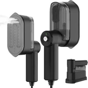 여행용 스팀 다리미 1000W 휴대용 건식 습식 듀얼 다림질 20S 고속 예열 7.87피트 길이의 전원 코드 의류