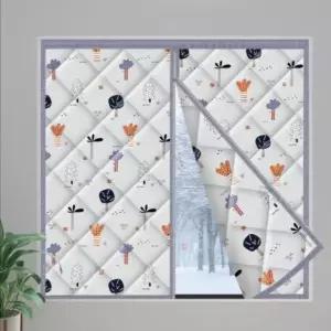 누빔 창문 패딩커튼 난방 커텐 바람막이 단열 커튼 겨울 방풍 방한 패딩