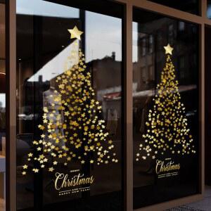 창문스티커 크리스마스장식 창문 시트지 클라우디나 SD182 인테리어 정전기무 윈도