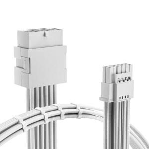 [미국배송] ASIAHORSE 12VHPWR 어댑터 케이블 확장 600와트 정격 12+4핀(16핀) 여성용 PCIE 확장 케이블 RTX 3090TI 4070TI 4080 4090 3CM 길이(순백색)와 호환 가능