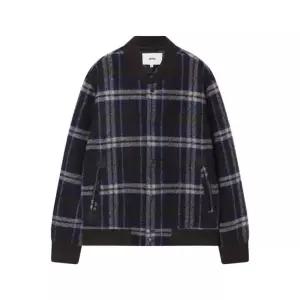 [노티그] 방모 체크 패턴 블루종 네이비_OLW1JPFI112N1