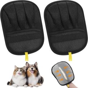 애완동물 털 제거 장갑 다섯 손가락 재사용 가능한 고양이 개 제거기 정전기 소파 침대 가구 카펫 커튼