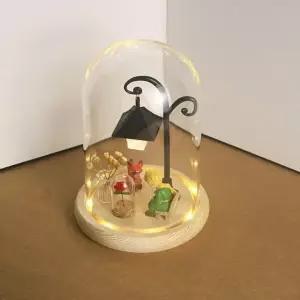 가로등무드등 조명 탁상 인테리어 12 x 18 유리 커버+왕자+장미+작은