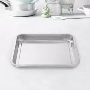 업소용쟁반 사각 스텐 트레이 철쟁반 36x27x3.5cm