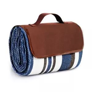 간편 피크닉 매트 스트라이프 블루 휴대용 돗자리 한강돗자리