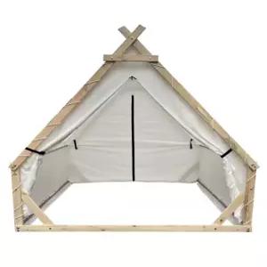 체류형 농막 감성 하우스 창고 오두막 대형 천막 삼각형 텐트 2mx2m 화이트색 천