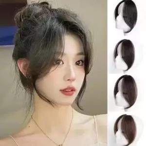 사이드붙임머리 초간편 똑딱이 가발헤어핀 앞머리 사이드 뱅 헤어피스