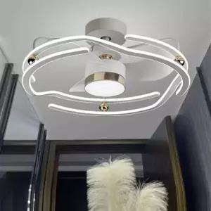 서큐 라이트 실링팬 스윙 쉐이킹 거실 조명 백색 50cm 원격 제어 변주