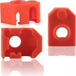 3팩 3D 프린터 실리콘 양말 보호 커버 페이투스 드래곤 핫엔드 압출기 히터 블록 호환됨