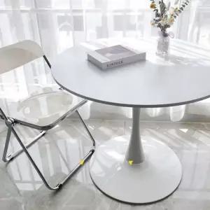 600 티테이블 원형화이트테이블 인테리어테이블