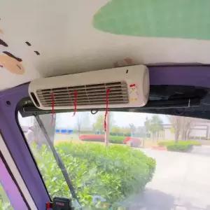 초미니 에어컨 소형 주방 벽걸이 이동식 차량용 그린 무날개 2000mAh 5단계 바람 세기