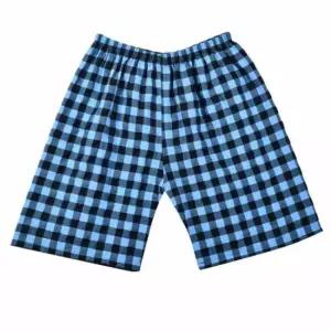 남성 체크 5부 파자마 남자파자마 순면반바지파자마 5