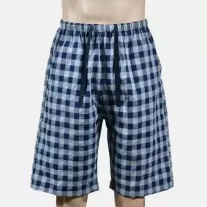 활동성 좋은 체크 패턴 남성 7부 파자마 0685vo