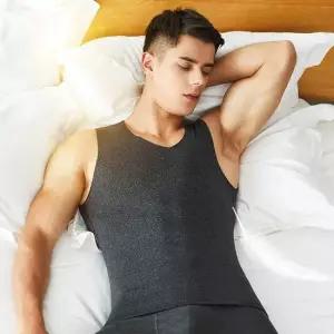 남자 기모런닝 털나시 스티치 메리야스 보온 이너웨어