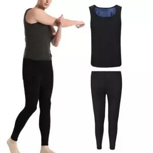 남성 땀복 민소매 방수 트레이닝 상하셋트(하의9부)