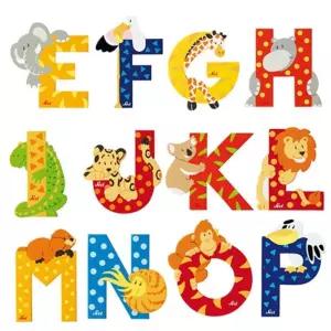 알록달록 원목 동물 알파벳 어린이선물 원목쌓기 유치원블럭 어린이용품 영유아블럭