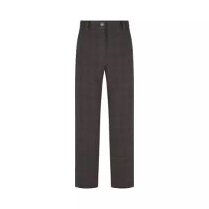 [크로커다일레이디]스웨이드 배색 체크 팬츠 CLEWPT106_US