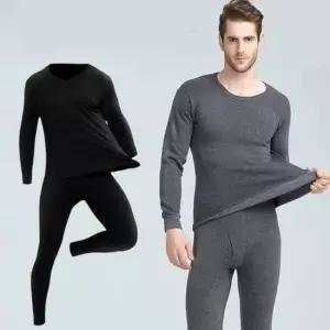 남성 2색 안감 기모 편안한 발열 내의 셋트 ST-0803