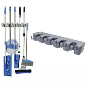 [생활] 5구 벽고정형 우산걸이 빗자루걸이 마대정리