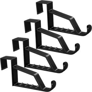 메이스 공간 절약 도어 후크 행거 멀티 걸이 보관 정리함 코트 수건 가방 모자 스카프 홈 액세서리블랙