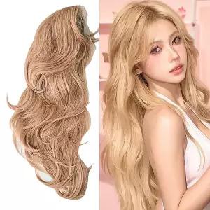 긴웨이브 밴딩 여성가발 신상 긴머리 전체 통가발