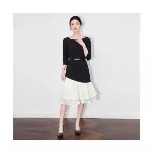 에네로 여성쉬폰원피스 럭셔리 언밸런스 원피스 UNO1