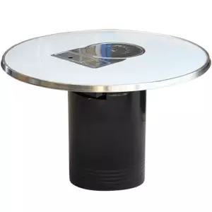 연탄 테이블 포차 원형 업소용불판테이블 숯불 드럼통 90cm 테이블 상판원통형 테이블 다리