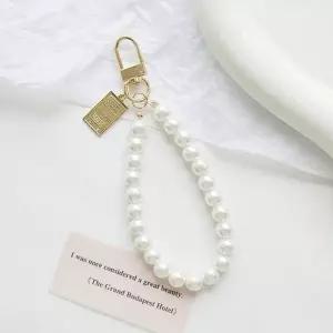 진주스트랩 금장 조개 키링 열쇠고리 차키홀더 휴대폰