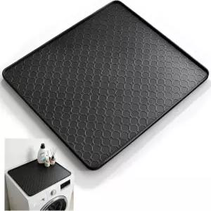 19.7 x19.7 블랙 실리콘 드립 트레이 매트 가장자리가 올라간 방수 냉장고 및 미니 워터 쿨러 세탁기