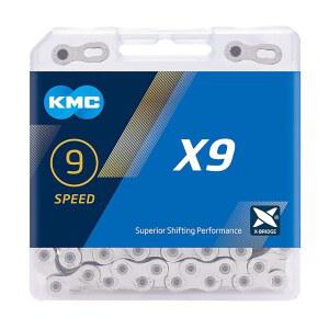 KMC X9SL Ti-N 9단 9파치 케트, 114 글라이더, 롤러 체인