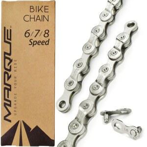 마크 6/7/8 스피드 바이크 체인 - 로드 및 산악 자전거용 자전거 체인, 간편한 설치를 위한 퀵 링크 포함, 1/2 x 3/32 인치, 116 MTB 교체(1세트, 체인)