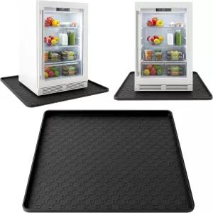 실리콘 미니 냉장고 매트 19.7 x19.7 세탁기용 가전 바닥용 미끄럼 방지 방수 와인 쿨러 또는 식기세척기용