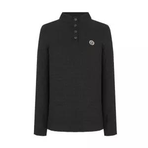 [크로커다일레이디]엠보 자가드소재 반오픈 티셔츠 CLDF05_US