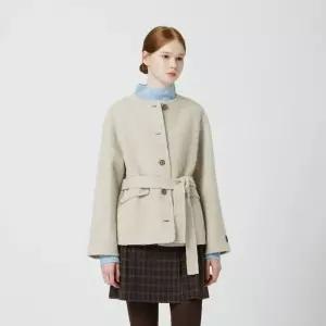 CC콜렉트 칼라리스 벨티드 핸드메이드 코트 C254MSG505 350378