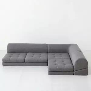 낮은 좌식소파 쇼파 거실 모듈형 저상형 패브릭 4인용